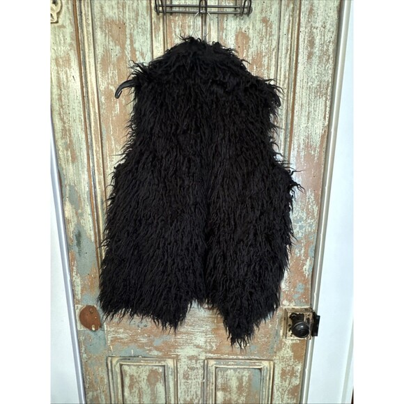 Signature Studio Faux Fur Vest Womens Medium Bear Boho Hippie 70s Mob WIfe Y2K - Picture 6 of 13